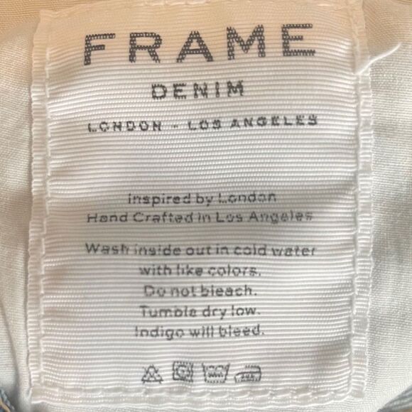 Frame Denim Anstee Studded Straight Leg Jeans Sz 25 - Picture 11 of 14